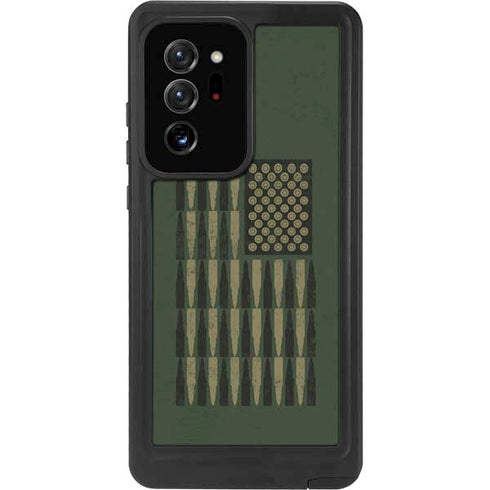 Bullet American Flag Galaxy Note20 Ultra 5G Waterproof Case